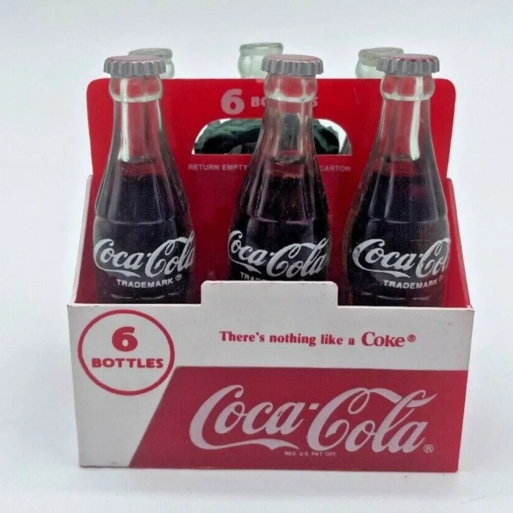 LOT OF 5 Vintage Coca-Cola Christmas Ornaments Collectibles 1989-1997